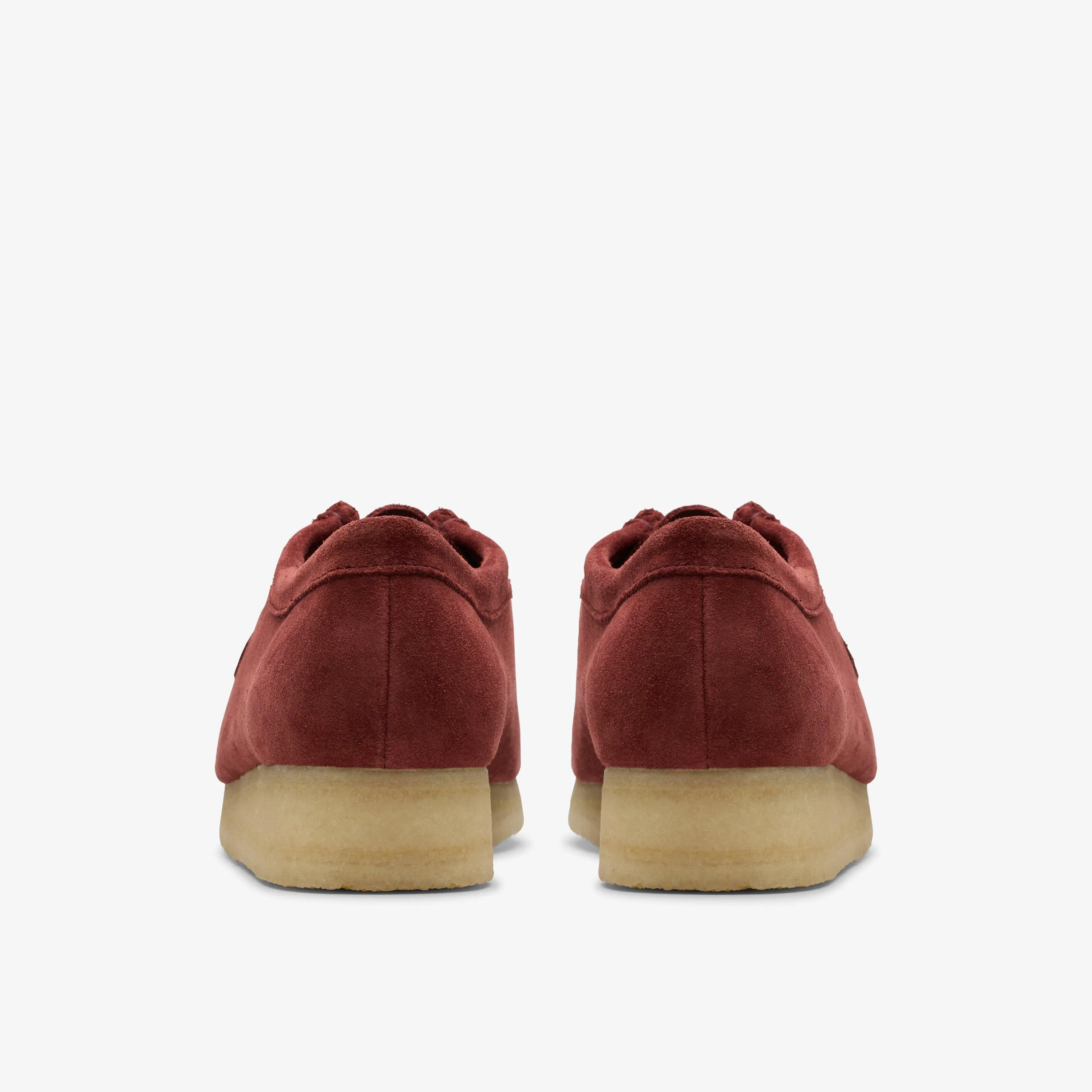 Clarks Women Wallabee Deep Red Suede 26179317
