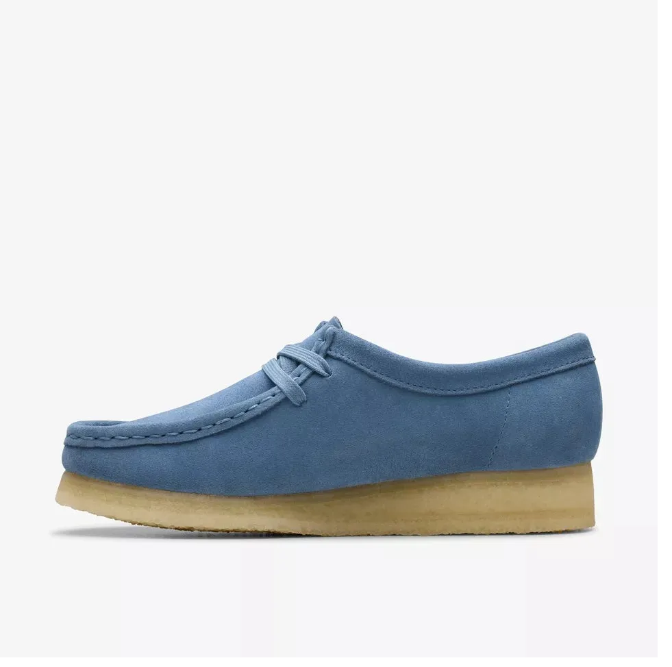 Clarks Women Wallabee French Blue Suede 26179157