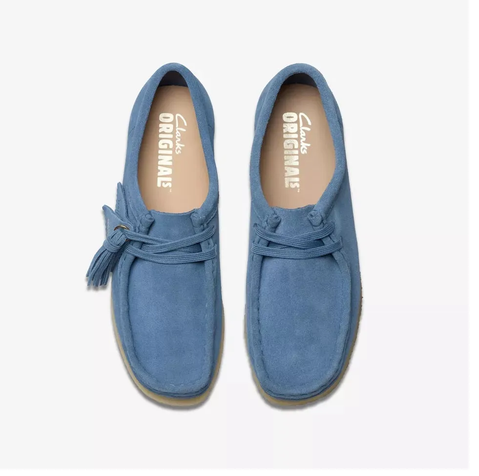 Clarks Women Wallabee French Blue Suede 26179157