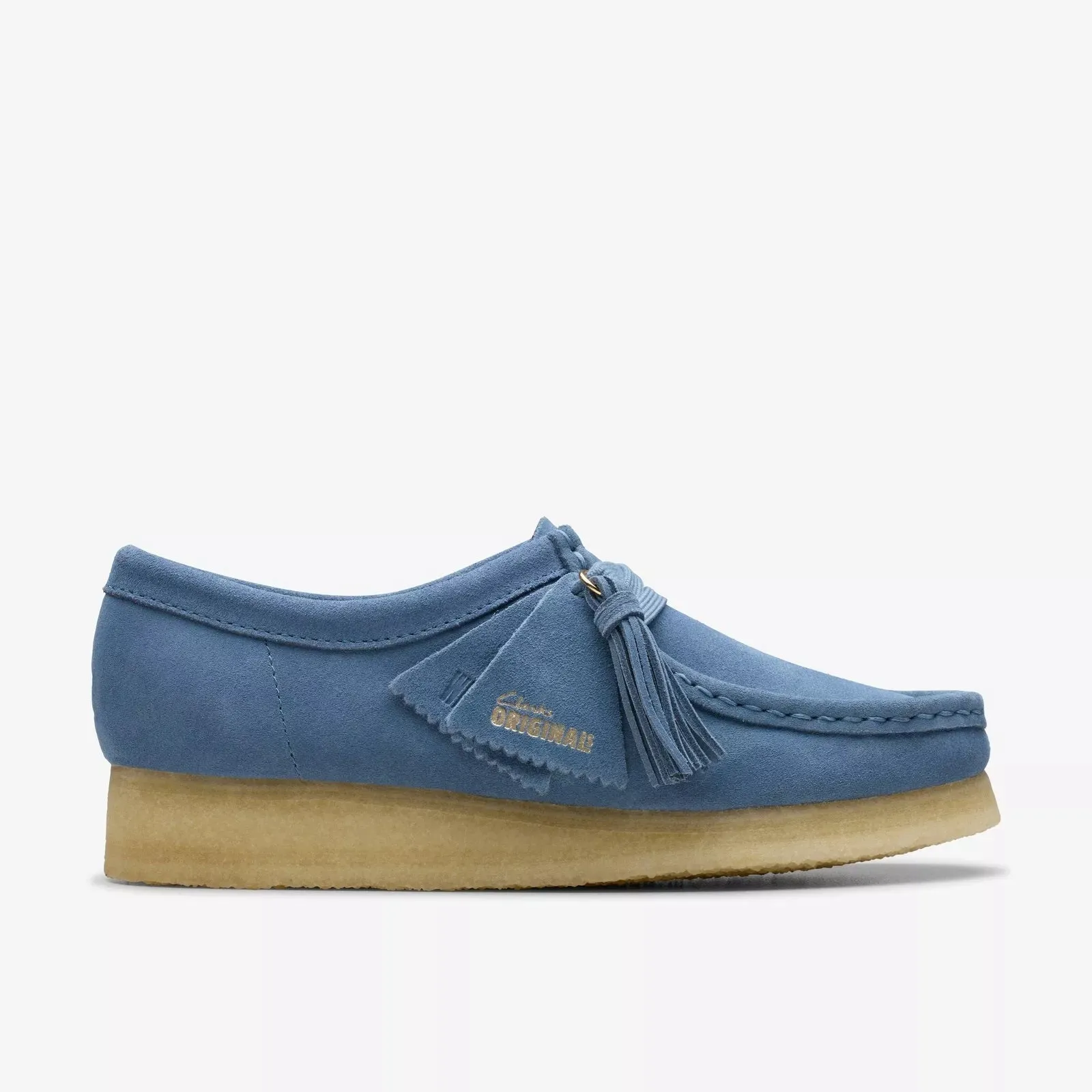 Clarks Women Wallabee French Blue Suede 26179157