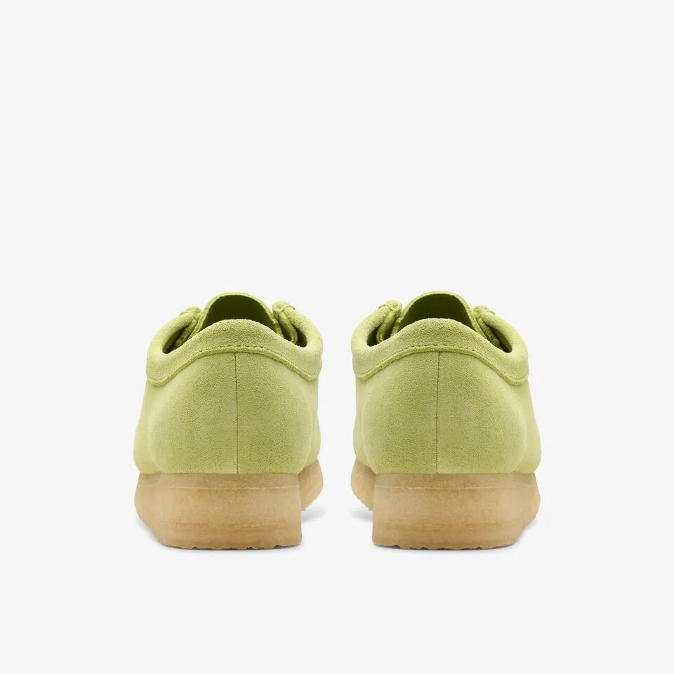 Clarks Women Wallabee Pale Lime Suede 26175670