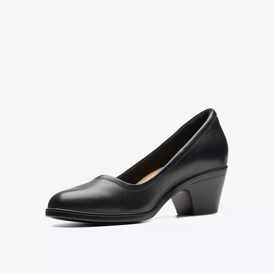 Clarks Women's Emily2 Ruby Black Leather 26174882