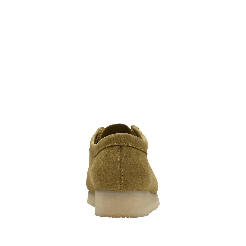 Clarks Women's Shoes Wallabee Mid Green Suede 26173241