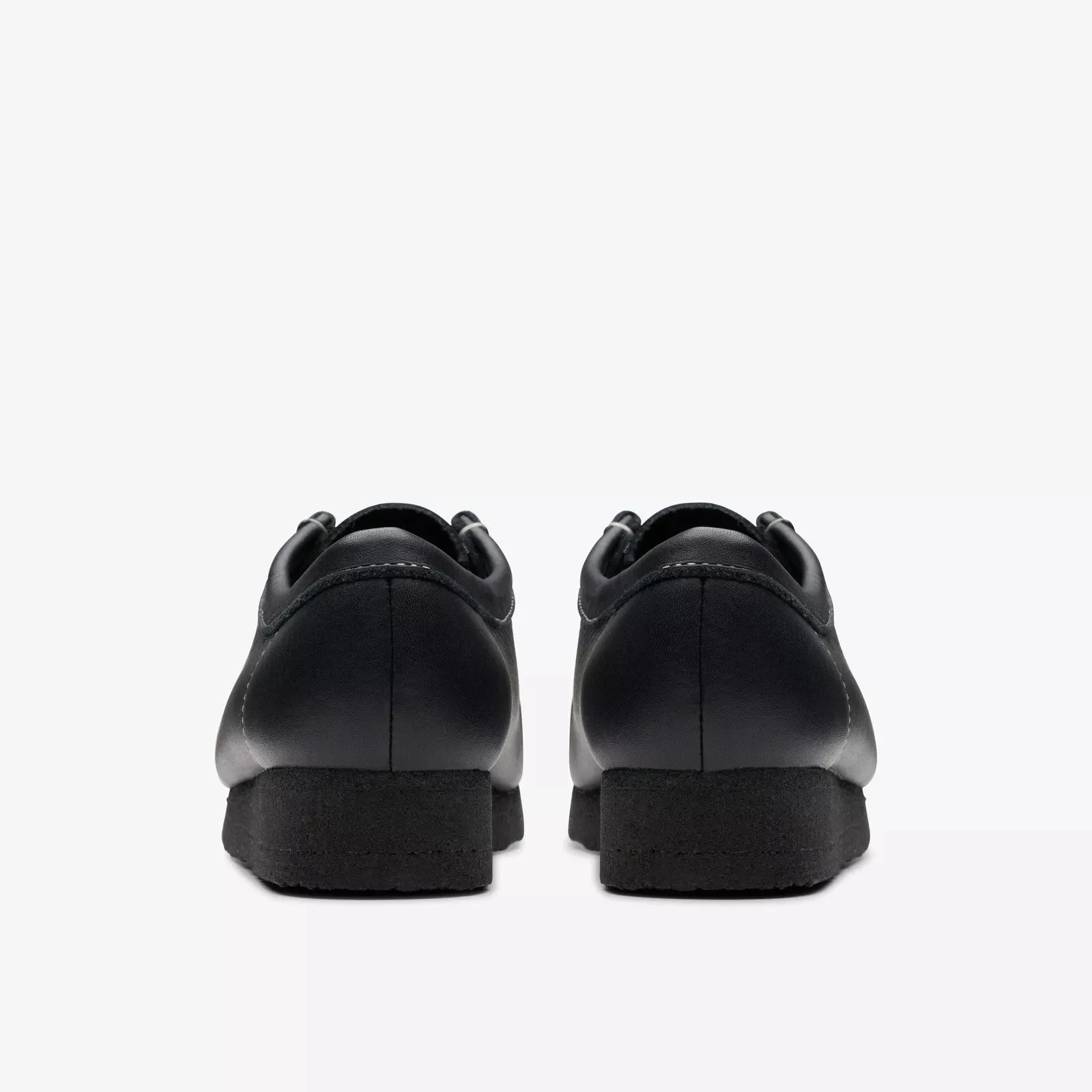 Clarks Women's Wallabee Black Tumbled Leather 26180679
