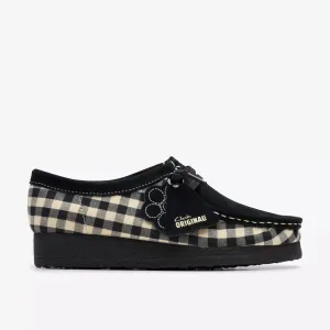 Clarks Women's Wallabee Black/White Gingham 26180672