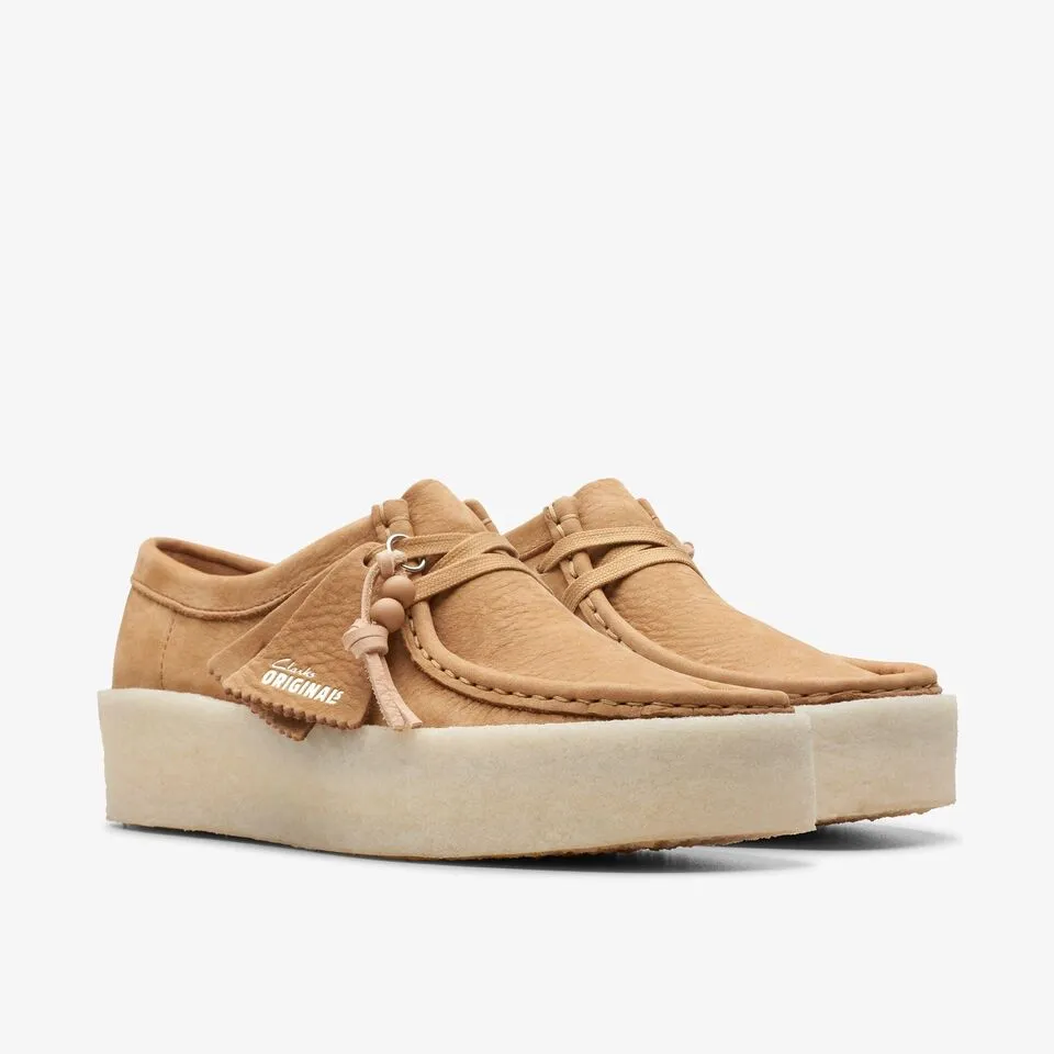 Clarks Women's Wallabee Cup Mid Tan Nubuck 26176566