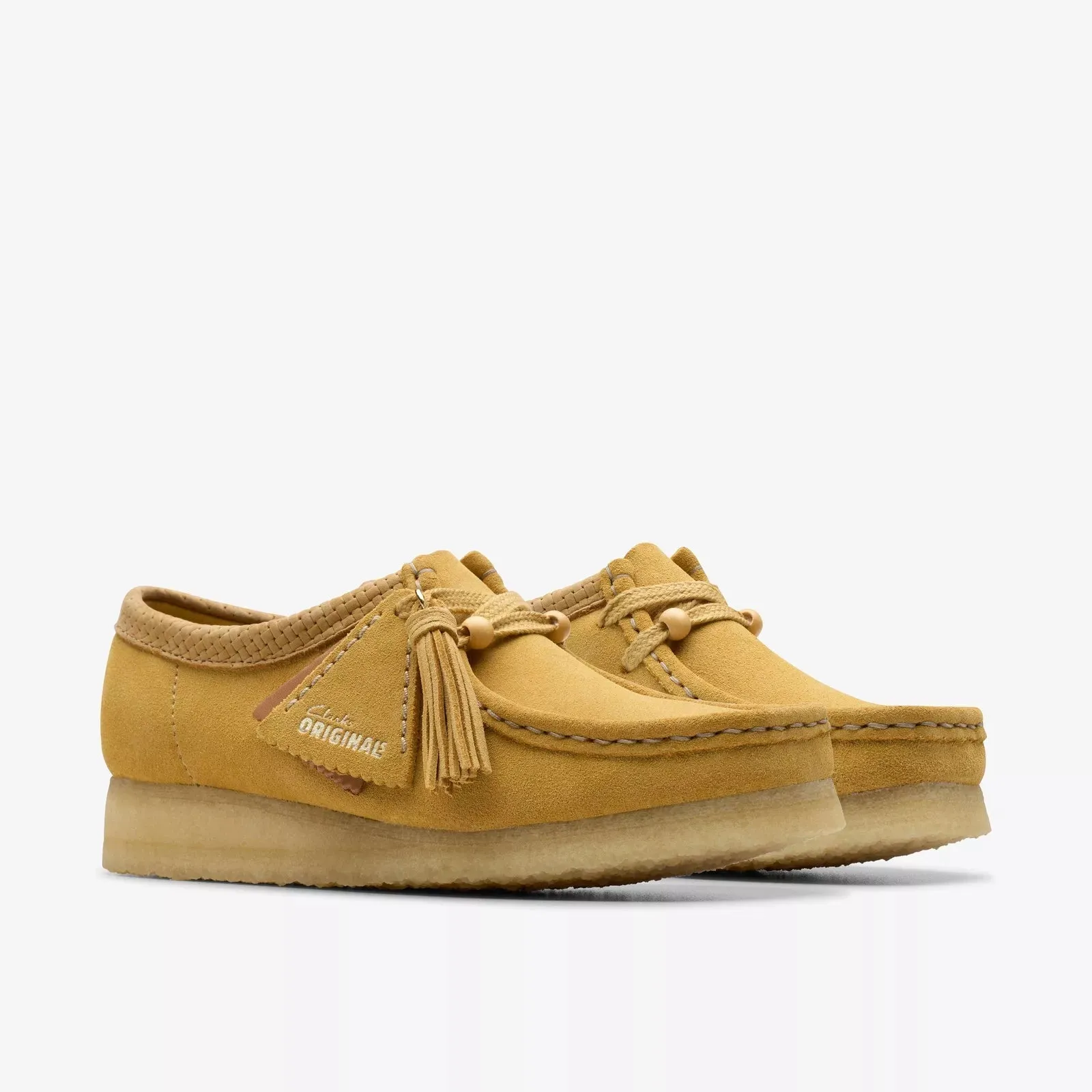Clarks Women's Wallabee Golden Tan Suede 26180169