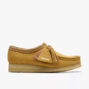 Clarks Women's Wallabee Golden Tan Suede 26180169