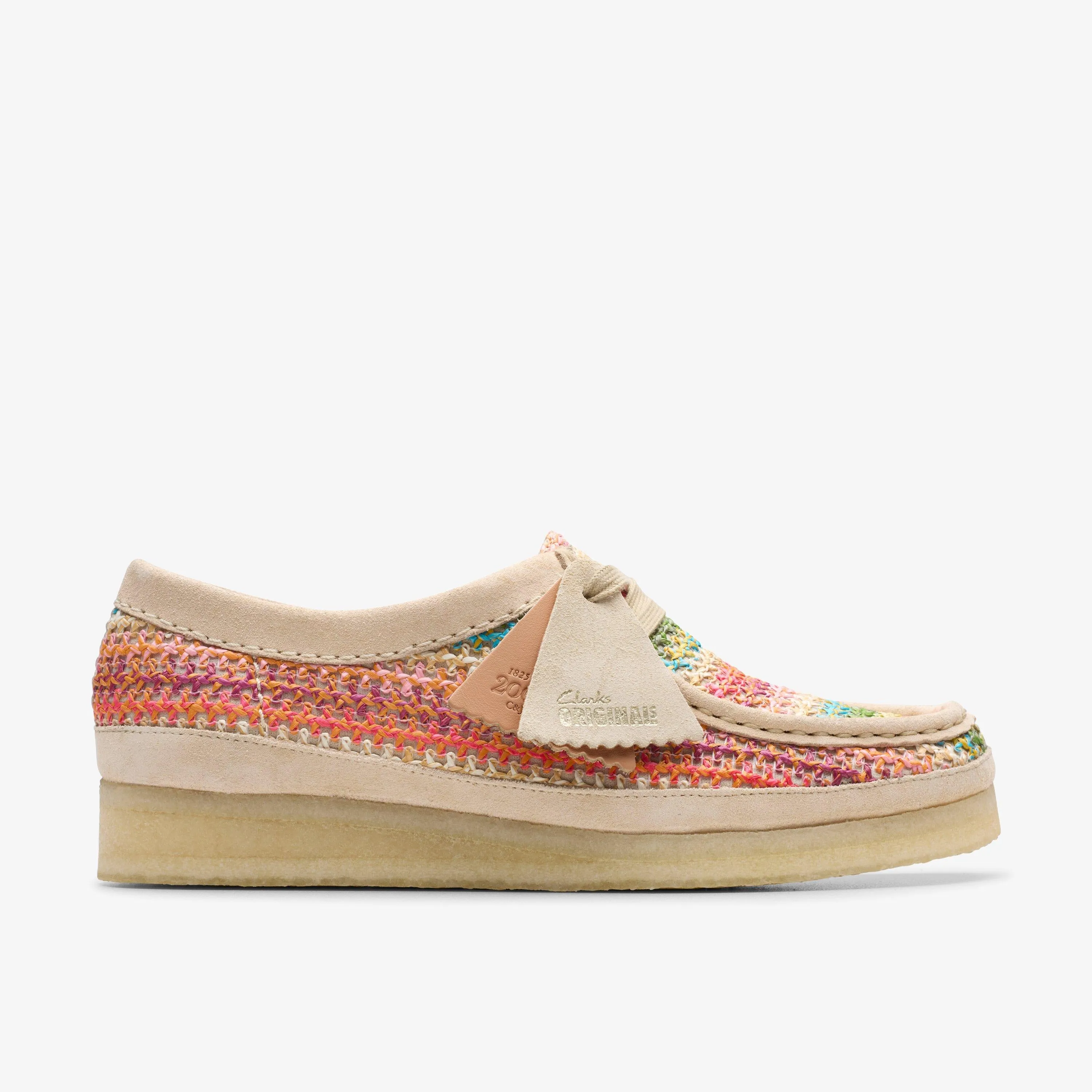 Clarks Women's Wallabee Multi Raffia 26180170