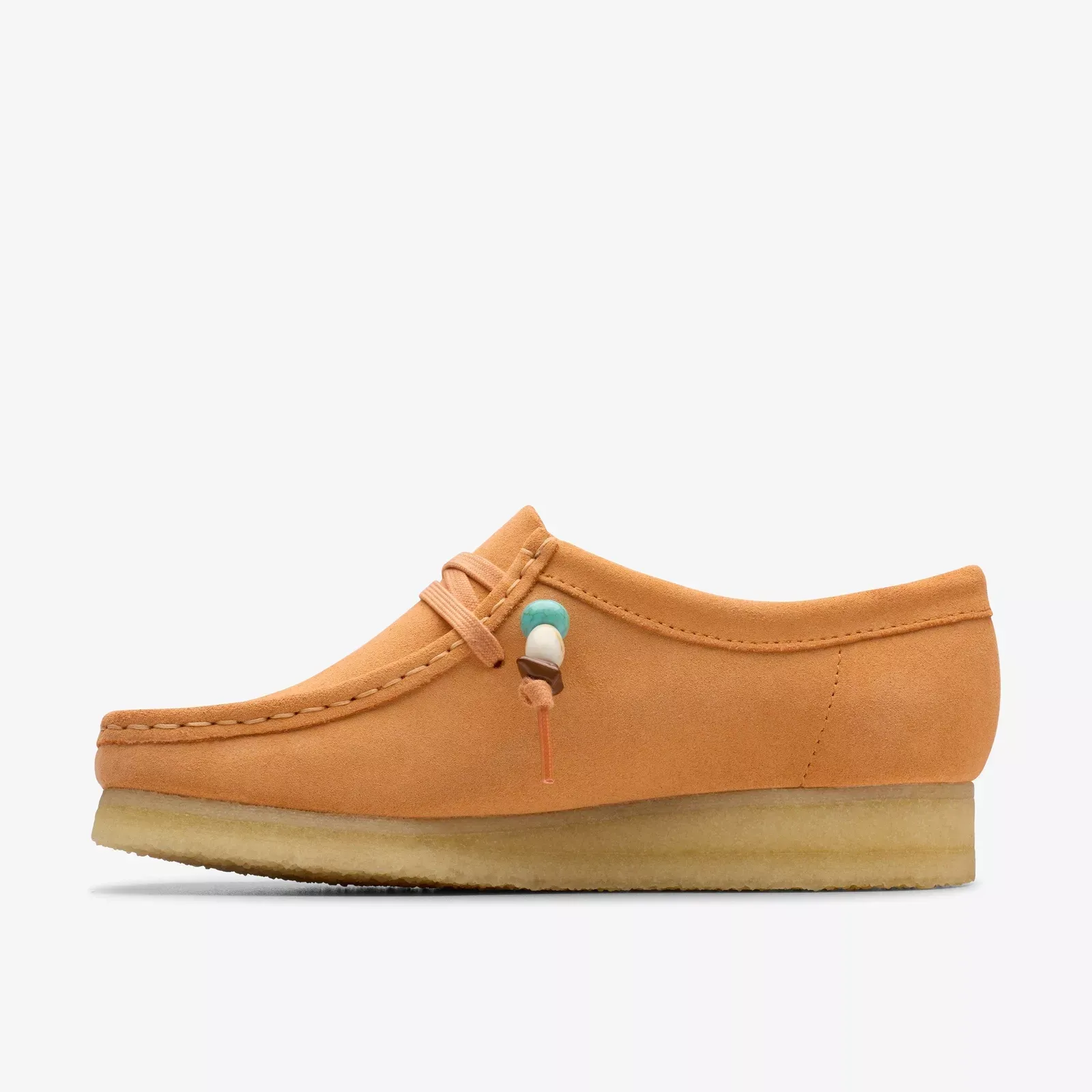 Clarks Women's Wallabee Pale Peach Suede 26180671