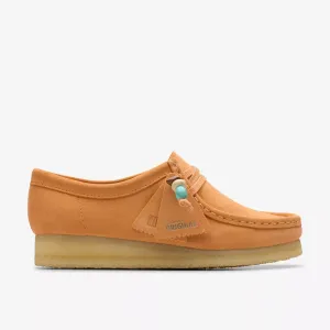 Clarks Women's Wallabee Pale Peach Suede 26180671