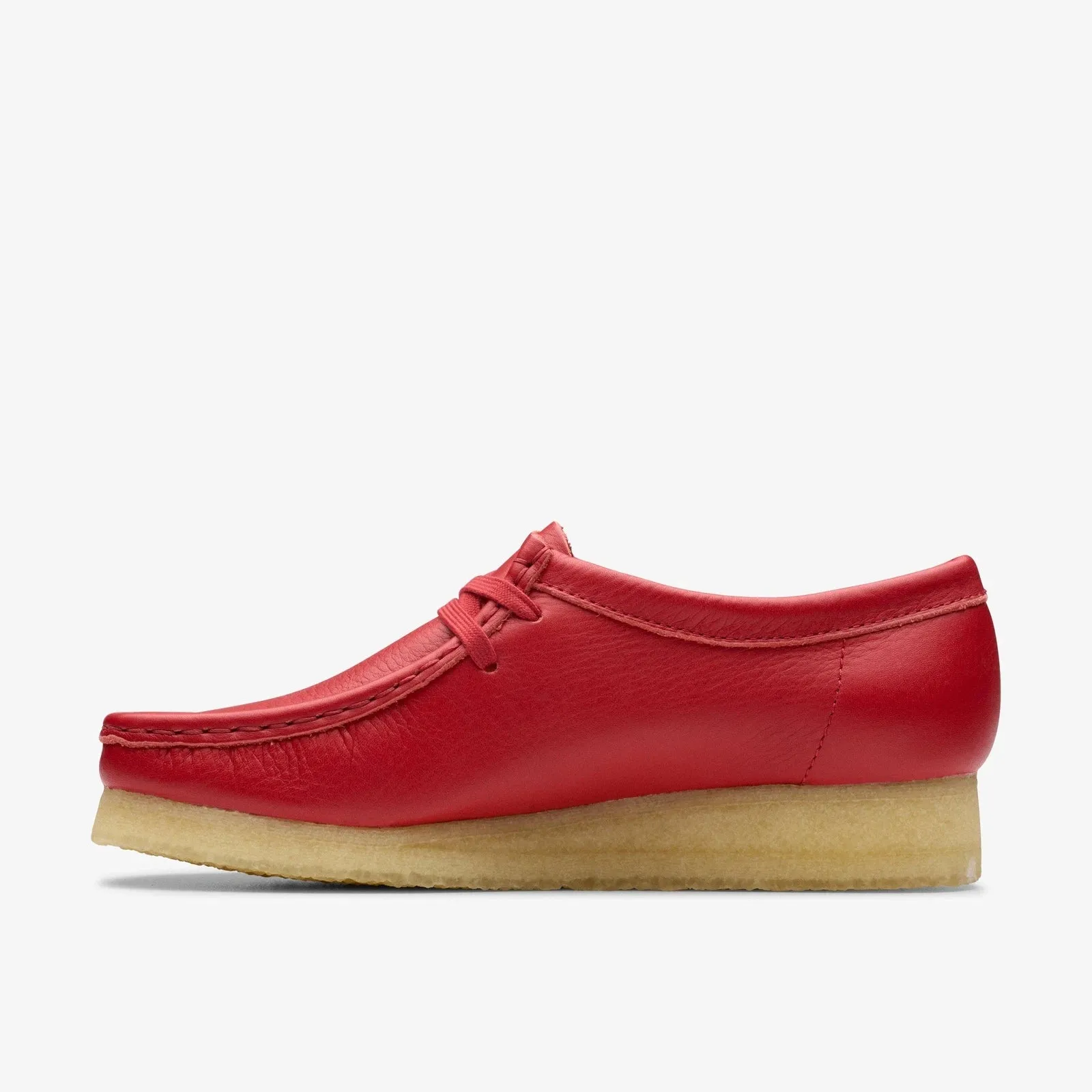 Clarks Women's Wallabee Red Leather 26180683