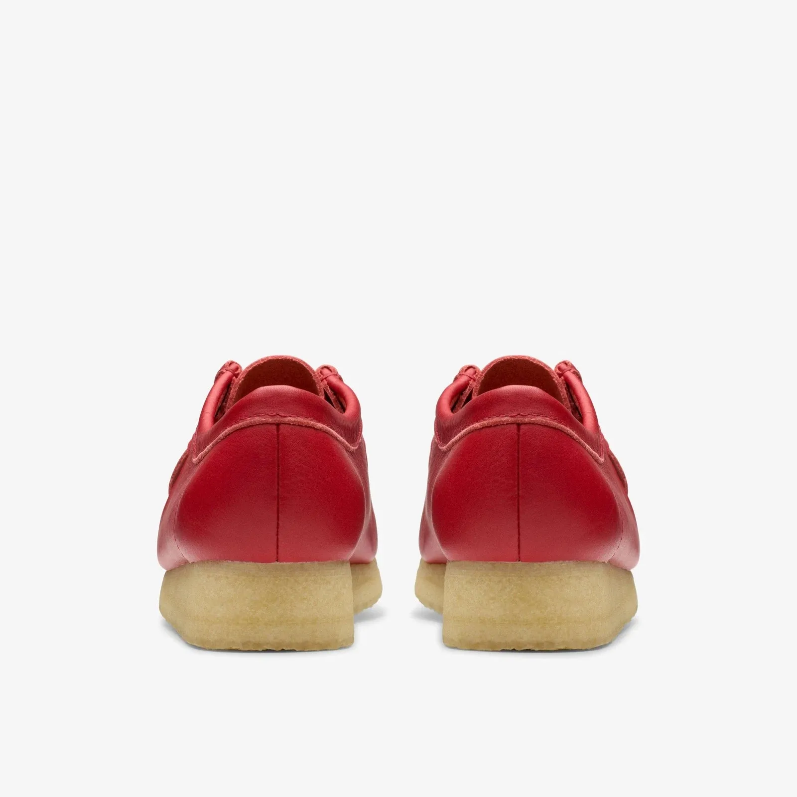Clarks Women's Wallabee Red Leather 26180683