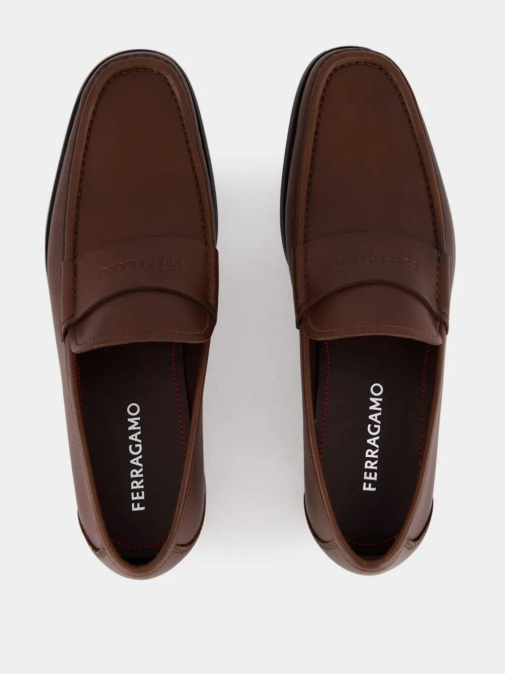 Cocoa Leather Moccasins