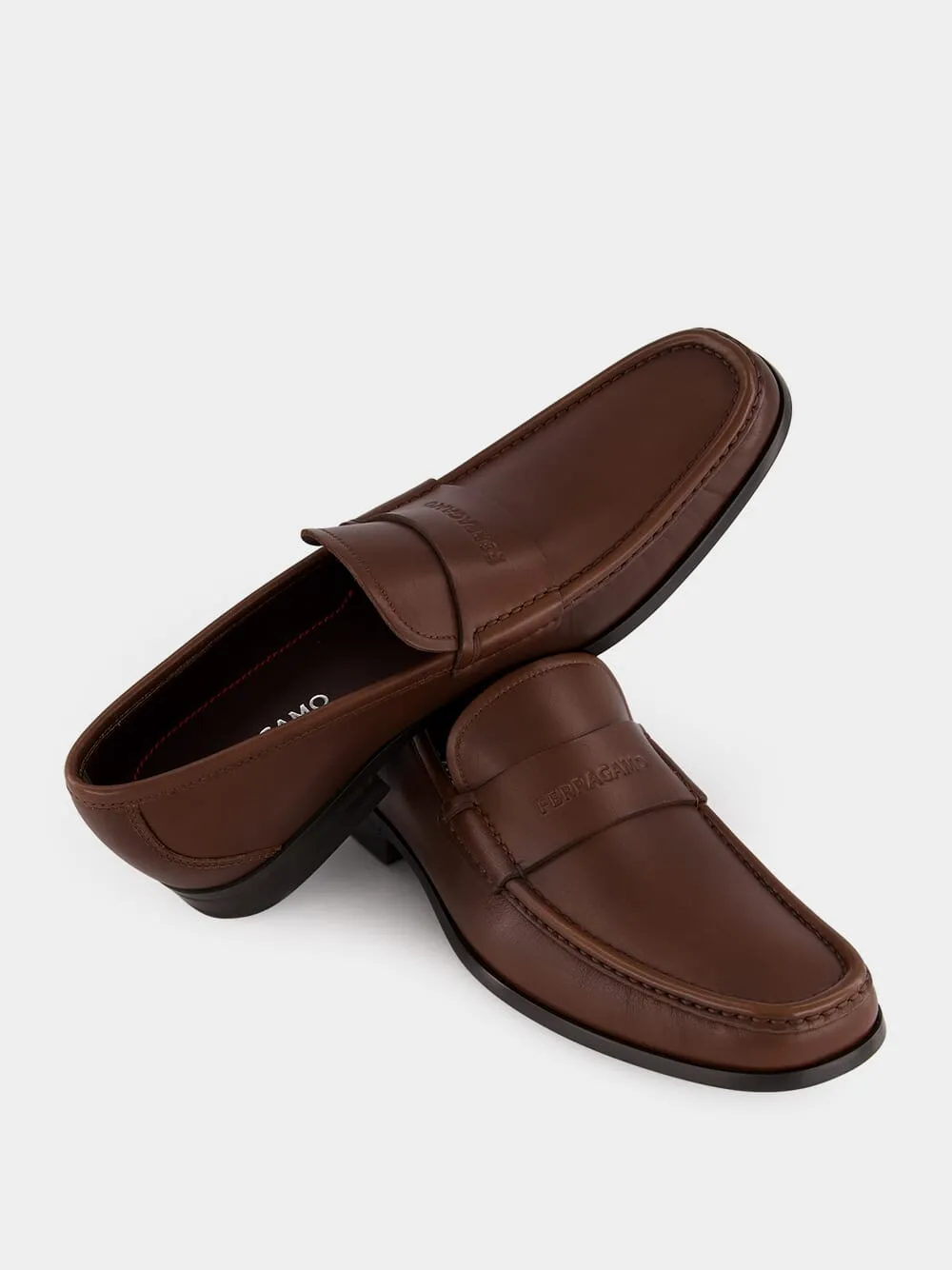 Cocoa Leather Moccasins