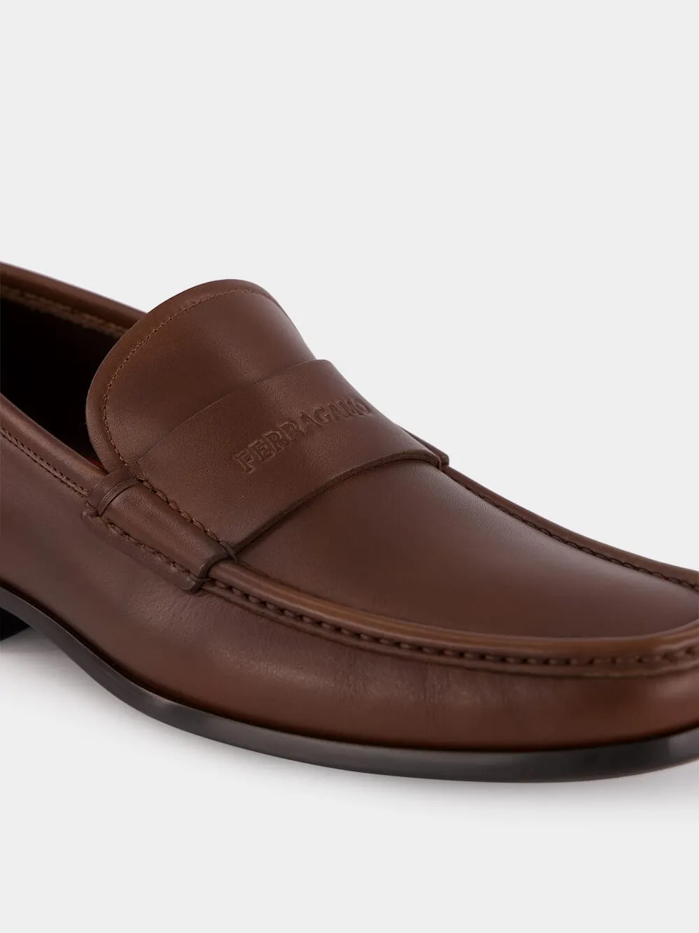 Cocoa Leather Moccasins