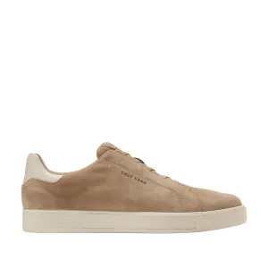 Cole Haan Men's Grandpro Luxe Slip-On Sneaker in Birch Beige/Ivory