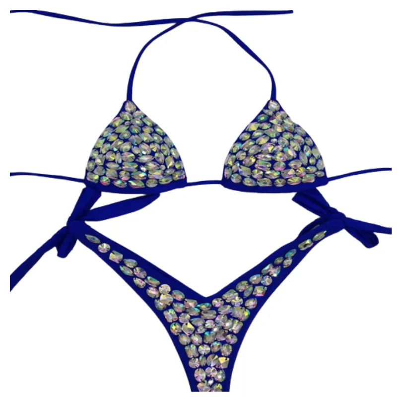 Crystal Low Waist Bikini Set