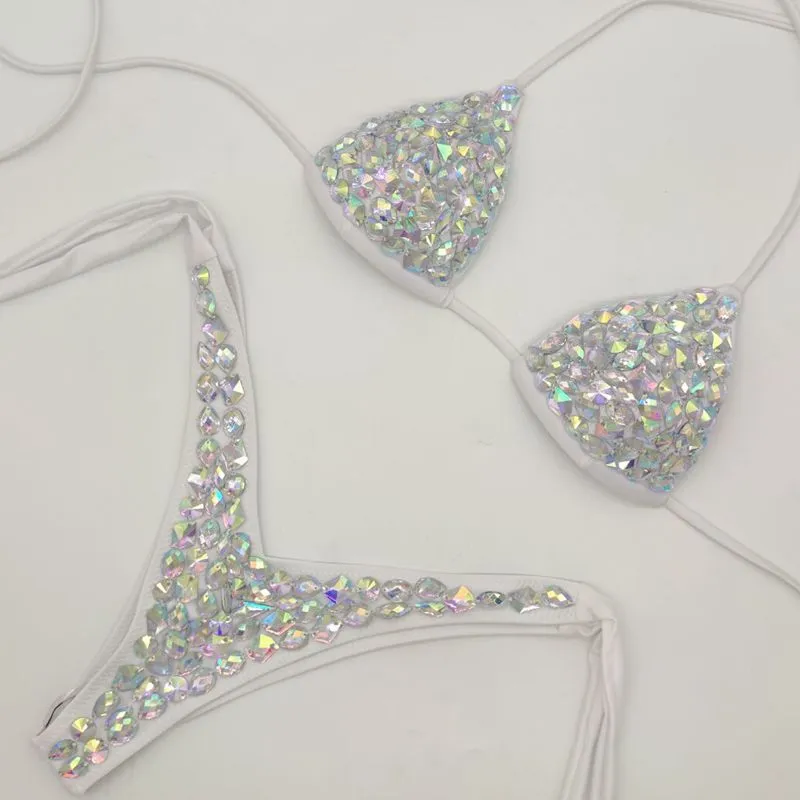 Crystal Low Waist Bikini Set