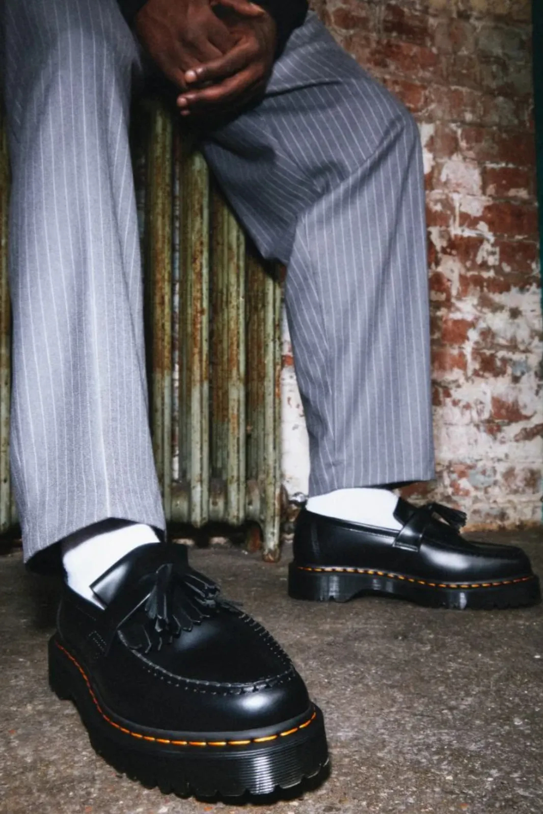 DR MARTENS ADRIAN TASSEL BEX LOAFER - BLACK SMOOTH