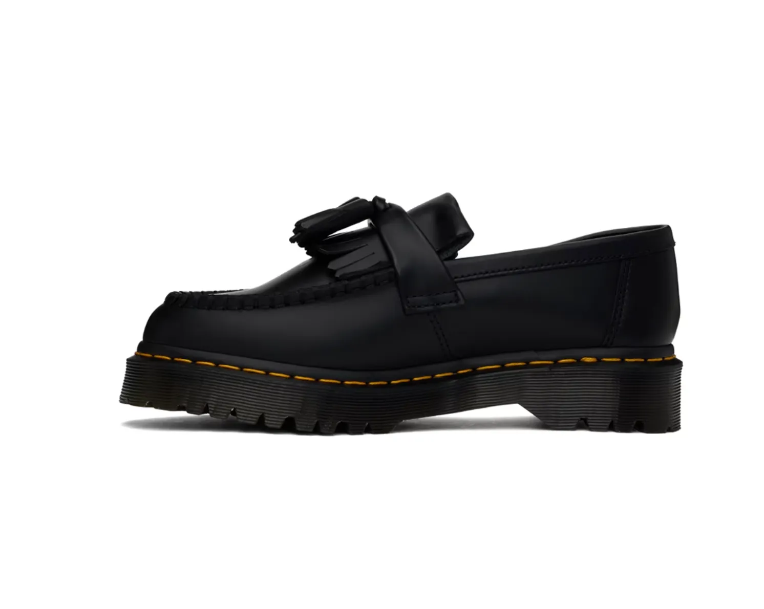 Dr. Martens Black Adrian Bex Smooth Leather Tassel Loafers