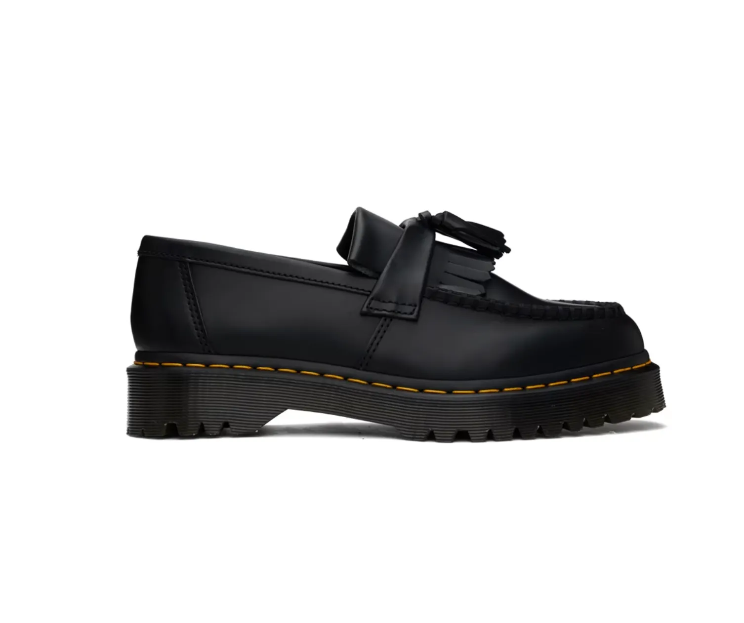 Dr. Martens Black Adrian Bex Smooth Leather Tassel Loafers