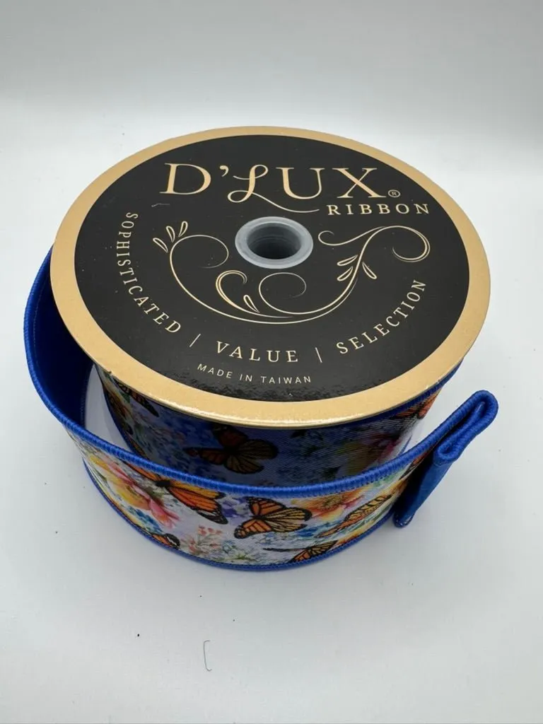 ***Exclusive*** D'Lux 2.5" Monarch Butterflies / Fused (10 Yards) LX1075