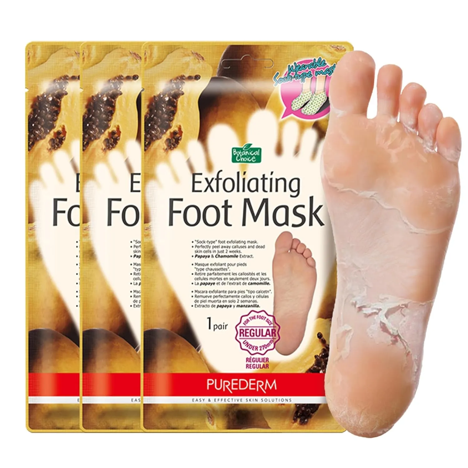Exfoliating Heel Mask (1 Pair) – Heel Peeling Masks Gently Remove Calluses from Your Heel