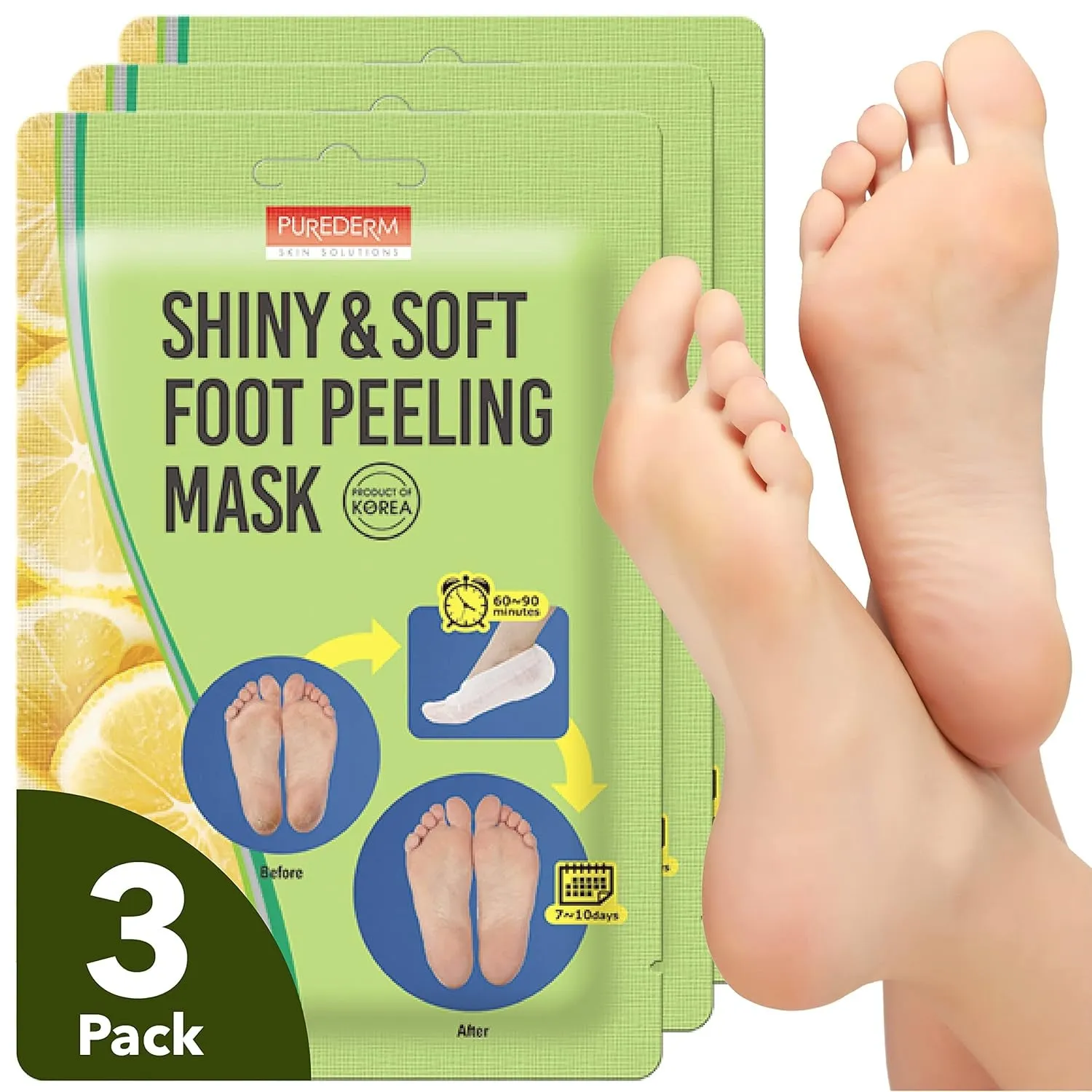 Exfoliating Heel Mask (1 Pair) – Heel Peeling Masks Gently Remove Calluses from Your Heel