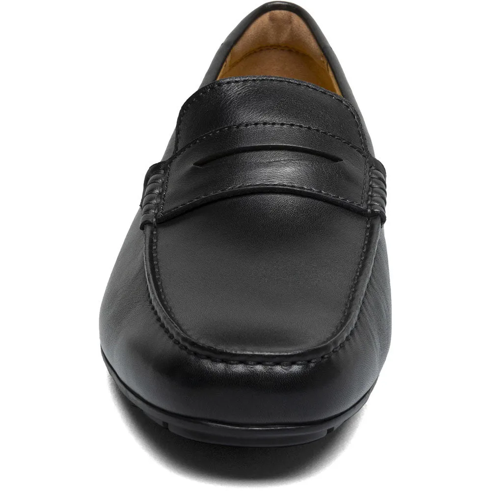 Florsheim Motor Smooth Moc Toe Penny Driver Black Men's Shoes