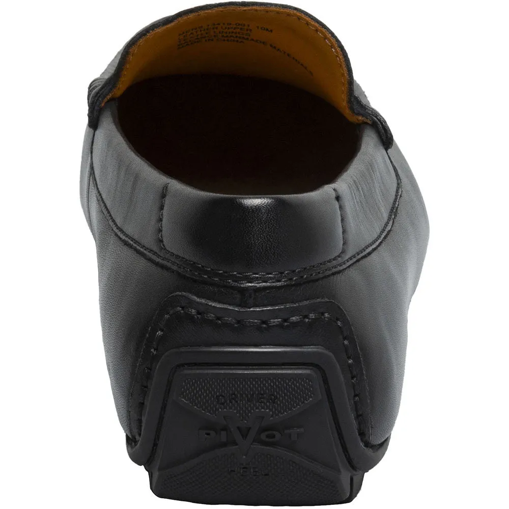 Florsheim Motor Smooth Moc Toe Penny Driver Black Men's Shoes