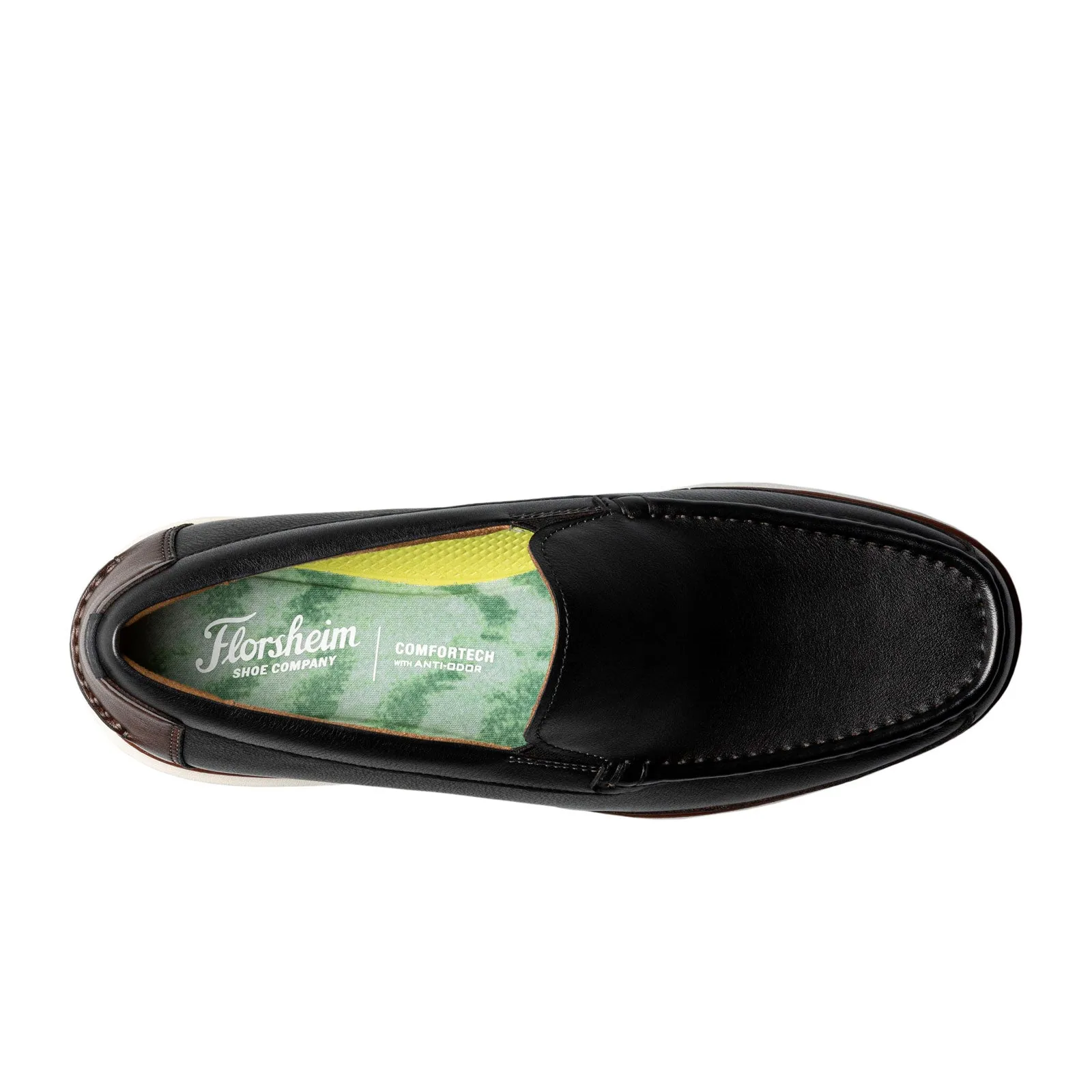 Florsheim Tropics Moc Toe Venetian Slip On (Men) - Black/Brown