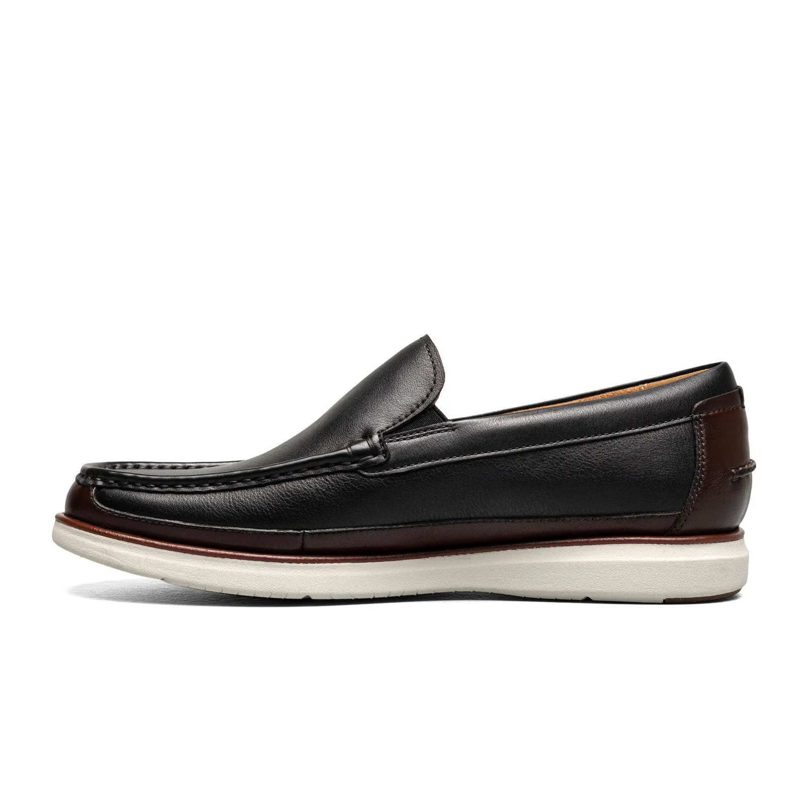 Florsheim Tropics Moc Toe Venetian Slip On (Men) - Black/Brown