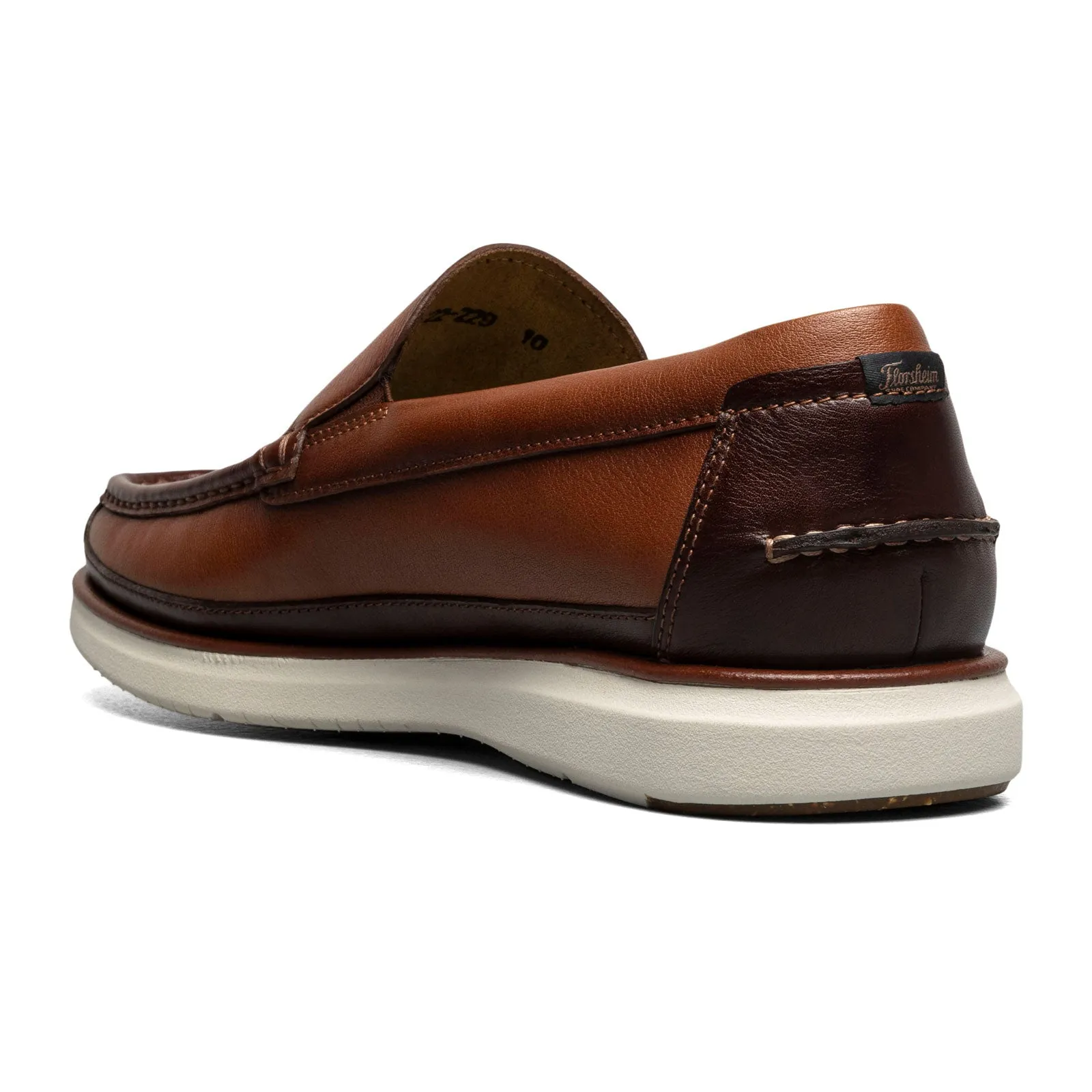 Florsheim Tropics Moc Toe Venetian Slip On (Men) - Cognac/Chestnut Smooth