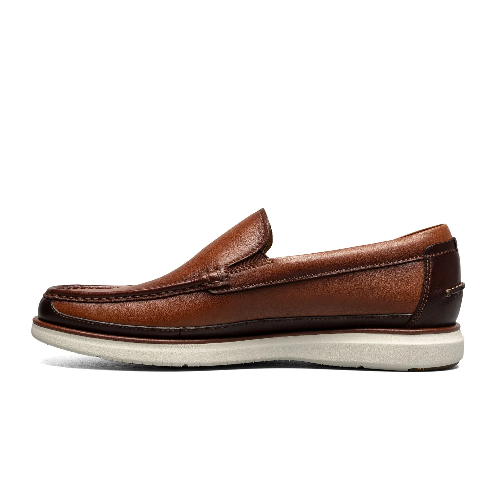 Florsheim Tropics Moc Toe Venetian Slip On (Men) - Cognac/Chestnut Smooth