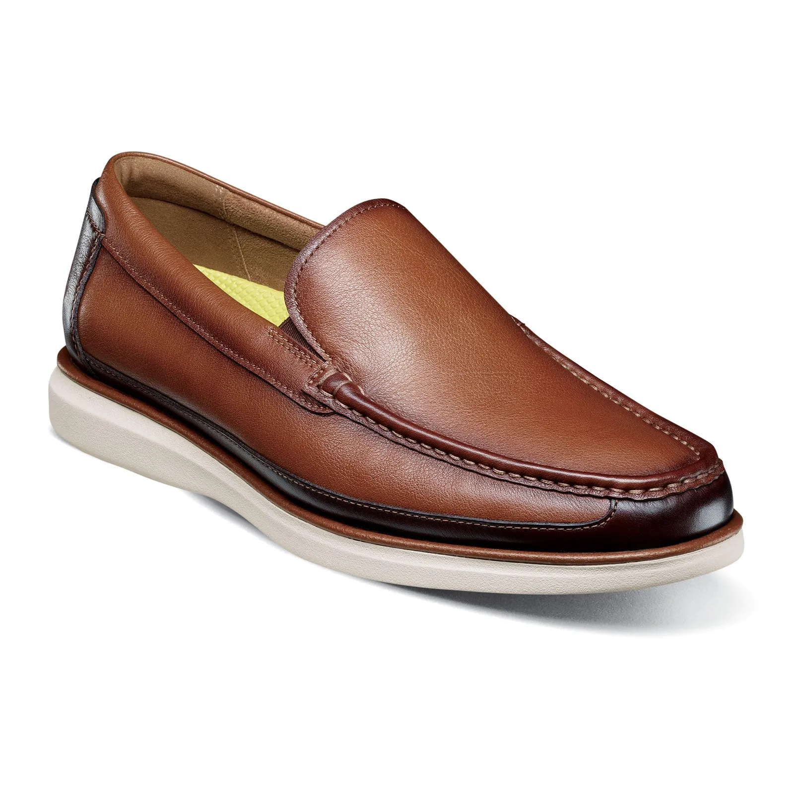 Florsheim Tropics Moc Toe Venetian Slip On (Men) - Cognac/Chestnut Smooth