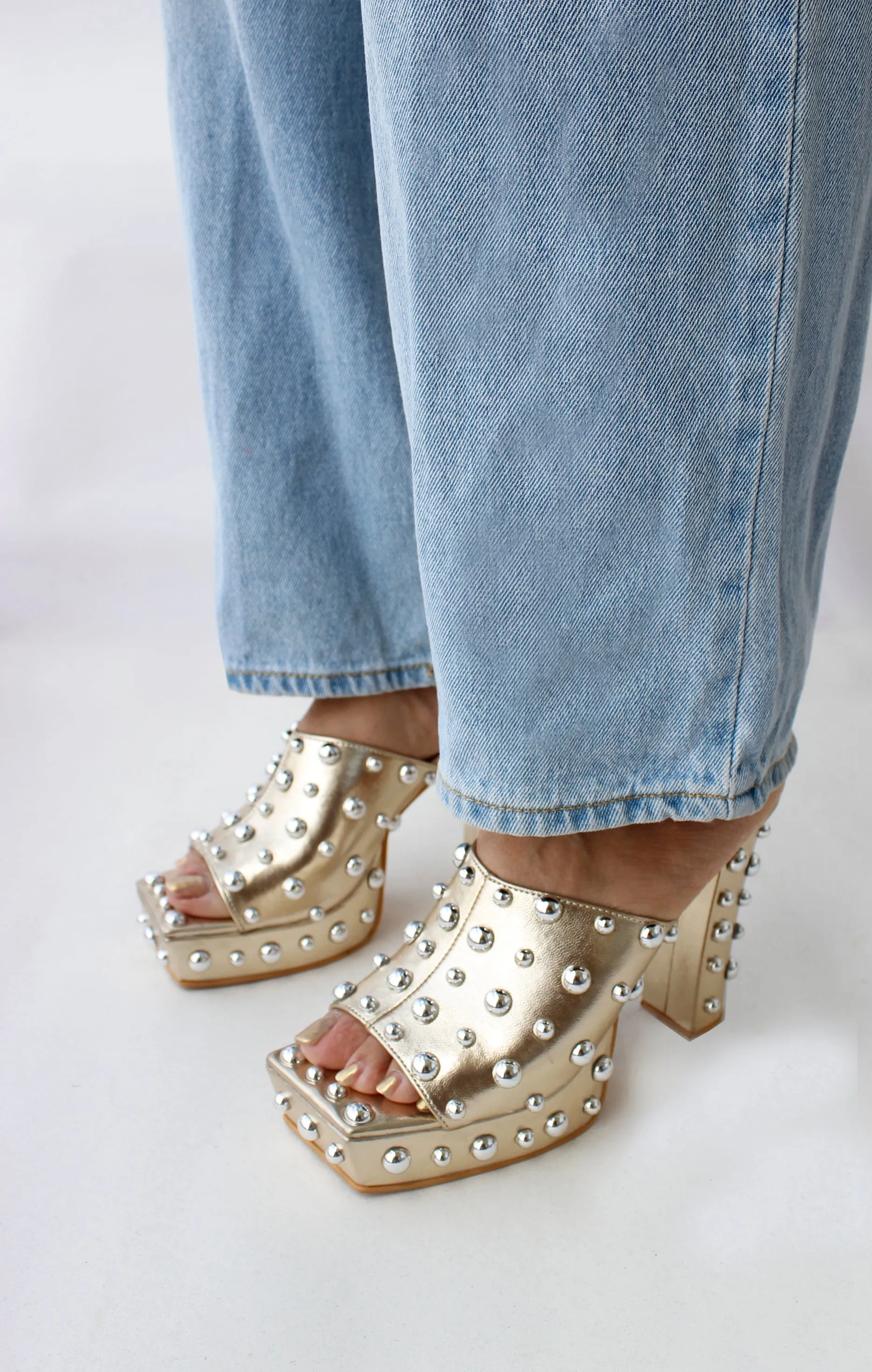 Gloria Studded Heels