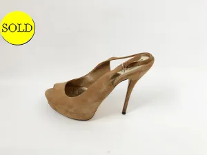 Gucci Peep Toe Platform Size 39.5 It (9.5 Us)