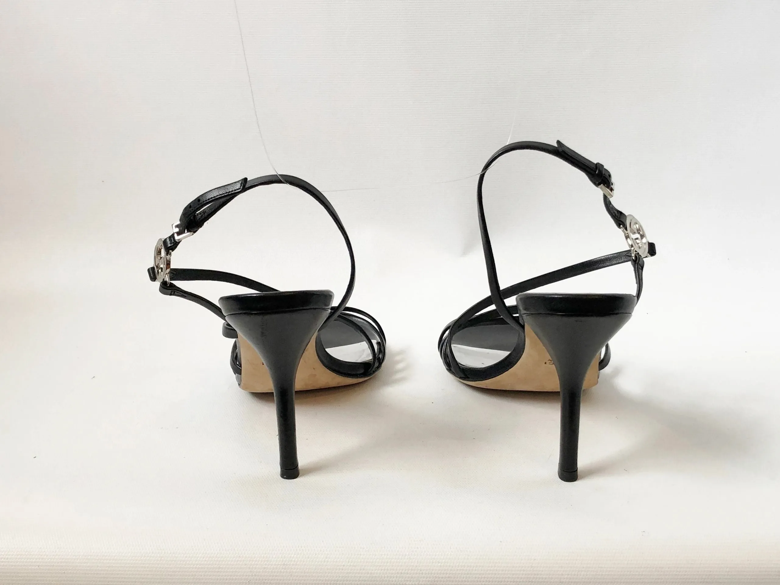Gucci Strappy High-Heel Sandal Size 37.5 It (7.5 Us)
