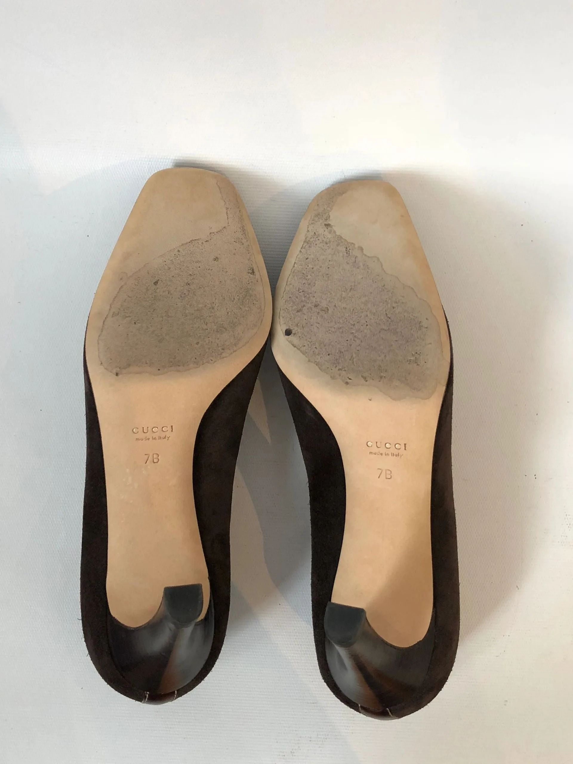 Gucci Suede Web Pump Size 7 B Us