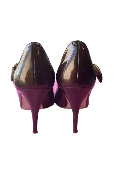 GUESS Cabana Crystal Brown Heels