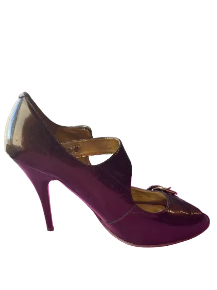 GUESS Cabana Crystal Brown Heels