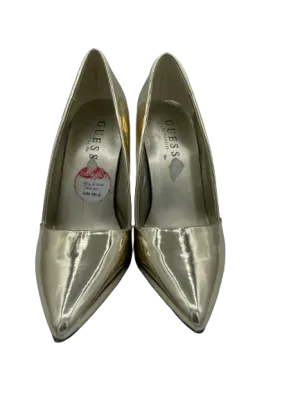 GUESS Gold Slip On Heels