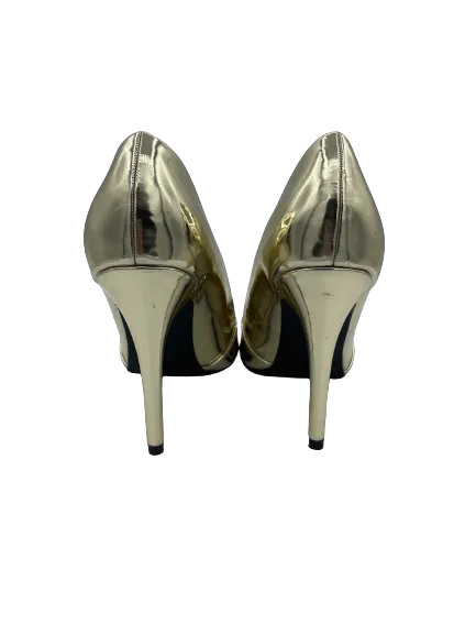 GUESS Gold Slip On Heels