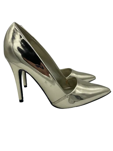 GUESS Gold Slip On Heels