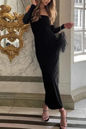 HBS1362 Velvet Vixen Off-Shoulder Dress