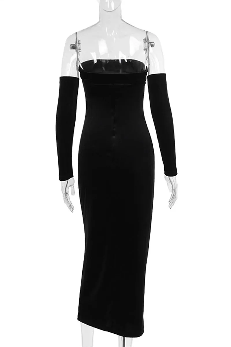 HBS1362 Velvet Vixen Off-Shoulder Dress
