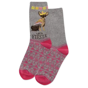 HOTSOX Women's Lets Fiesta Crew Socks