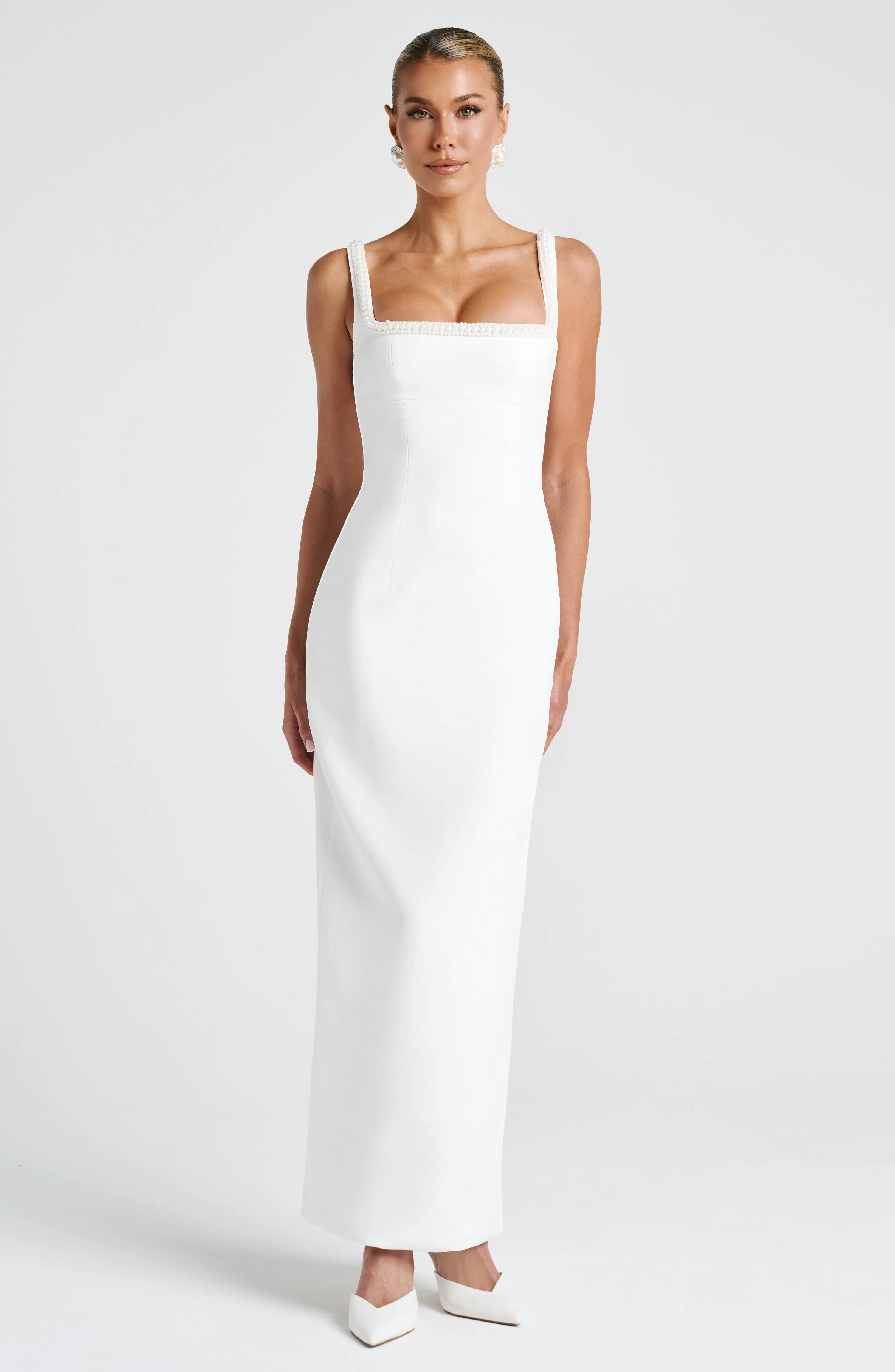 Ines Midaxi Dress - Ivory