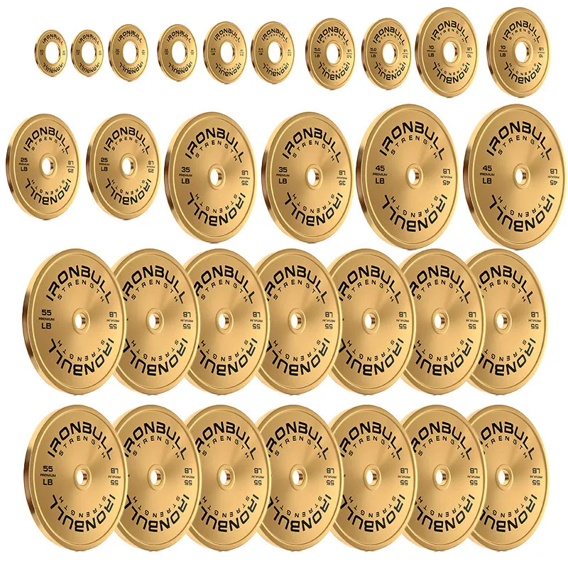 Iron Bull | Premium Gold Weight Plates - Pounds